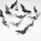 24-Pack Halloween 3D Hollow Bat Wall Decorations – Scary PVC Stickers for Kitchen, Bedroom, Fireplace, Bathroom, Indoor & Outdoor Halloween Party Décor, Black